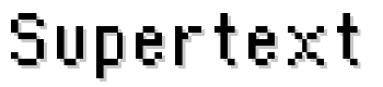 Supertext-02 font